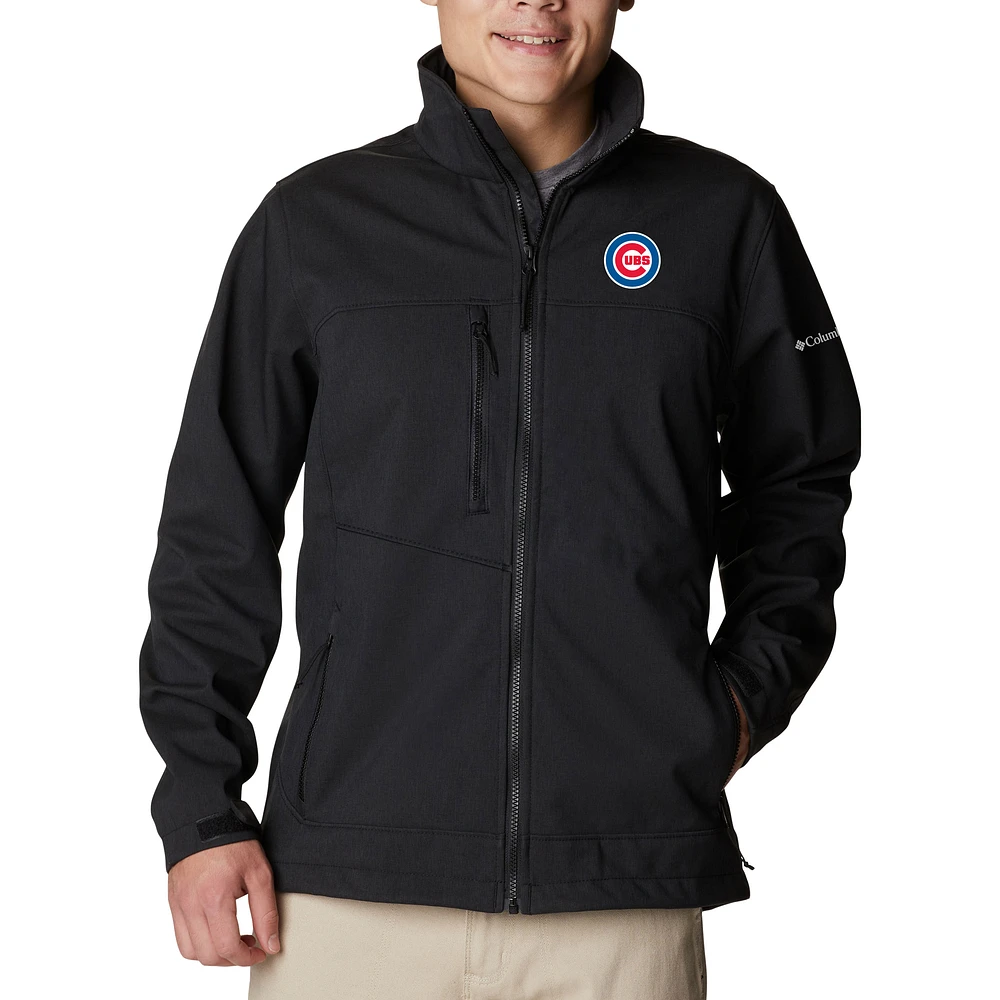 Men's Columbia Black Chicago Cubs Ascender II Full-Zip Jacket