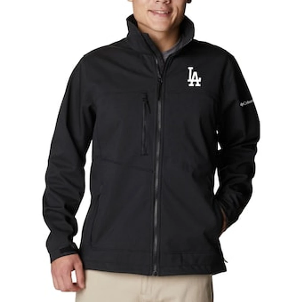 Men's Columbia Black Los Angeles Dodgers Ascender II Full-Zip Jacket