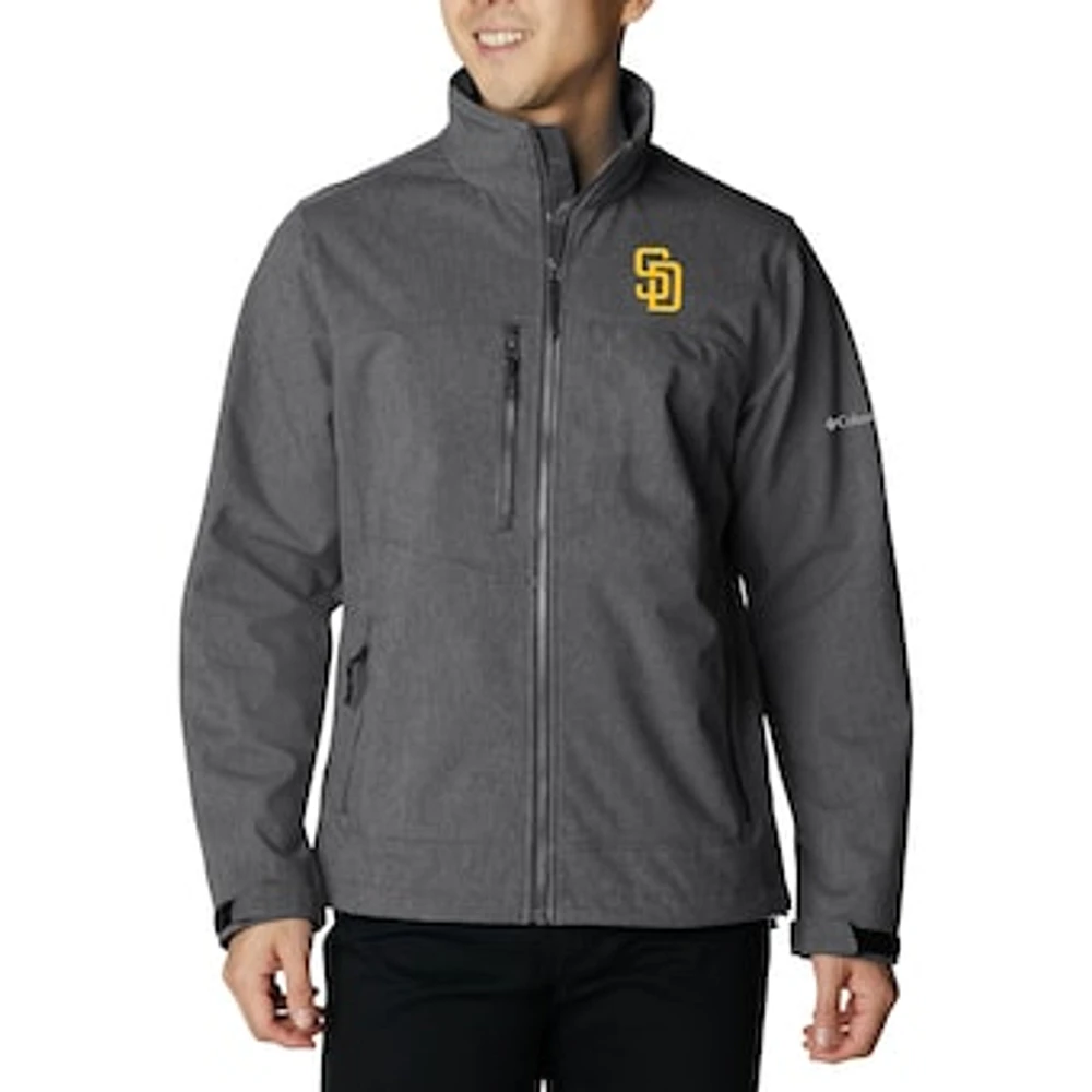 Men's Columbia Charcoal San Diego Padres Ascender II Full-Zip Jacket