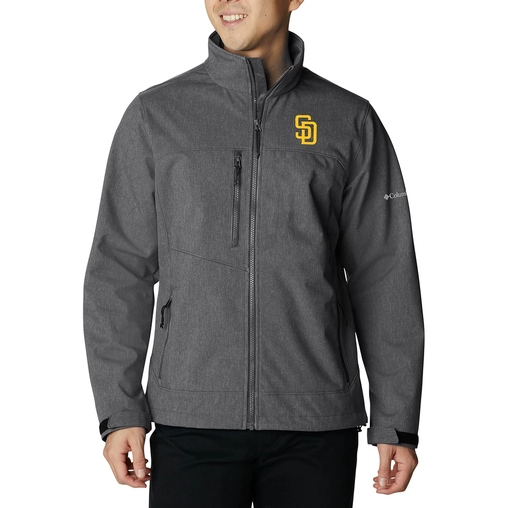 Men's Columbia Charcoal San Diego Padres Ascender II Full-Zip Jacket