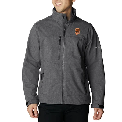 Men's Columbia Charcoal San Francisco Giants Ascender II Full-Zip Jacket