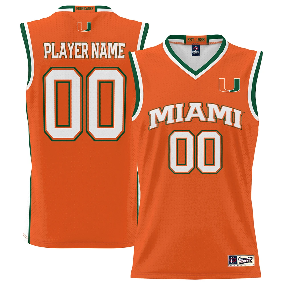 Unisex GameDay Greats Miami Hurricanes NIL Pick-A-Player Lightweight Women's Basketball Jersey