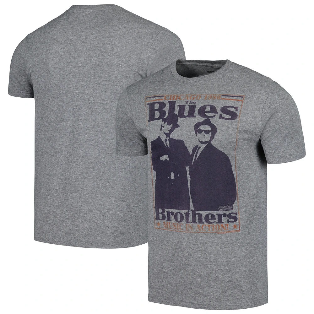 Men's Heather Gray Blues Brothers World Class T-Shirt