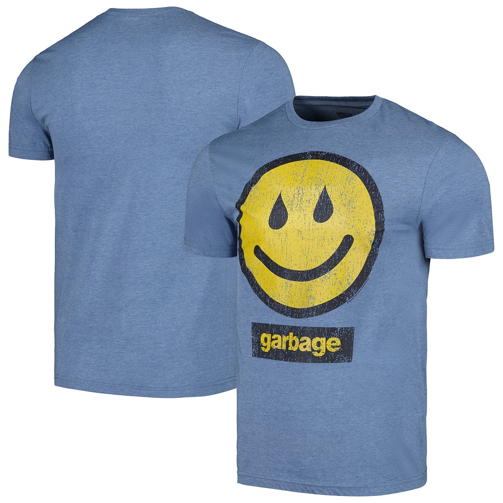 Men's Heather Royal Garbage Smile T-Shirt