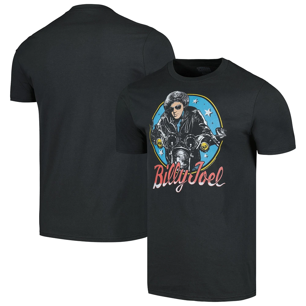 Men's Charcoal Billy Joel Bikes and Stars T-Shirt