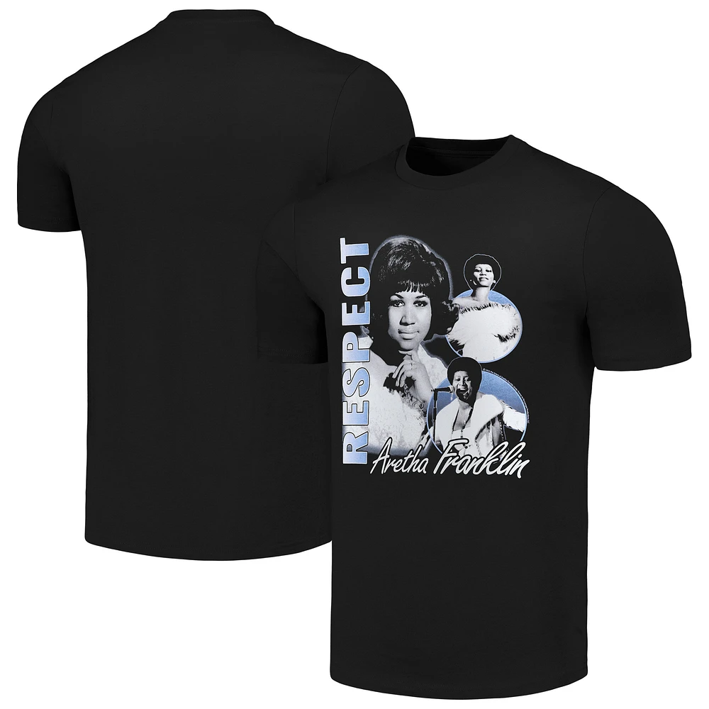 Men's Black Aretha Franklin Find Out What It Means To Me T-Shirt