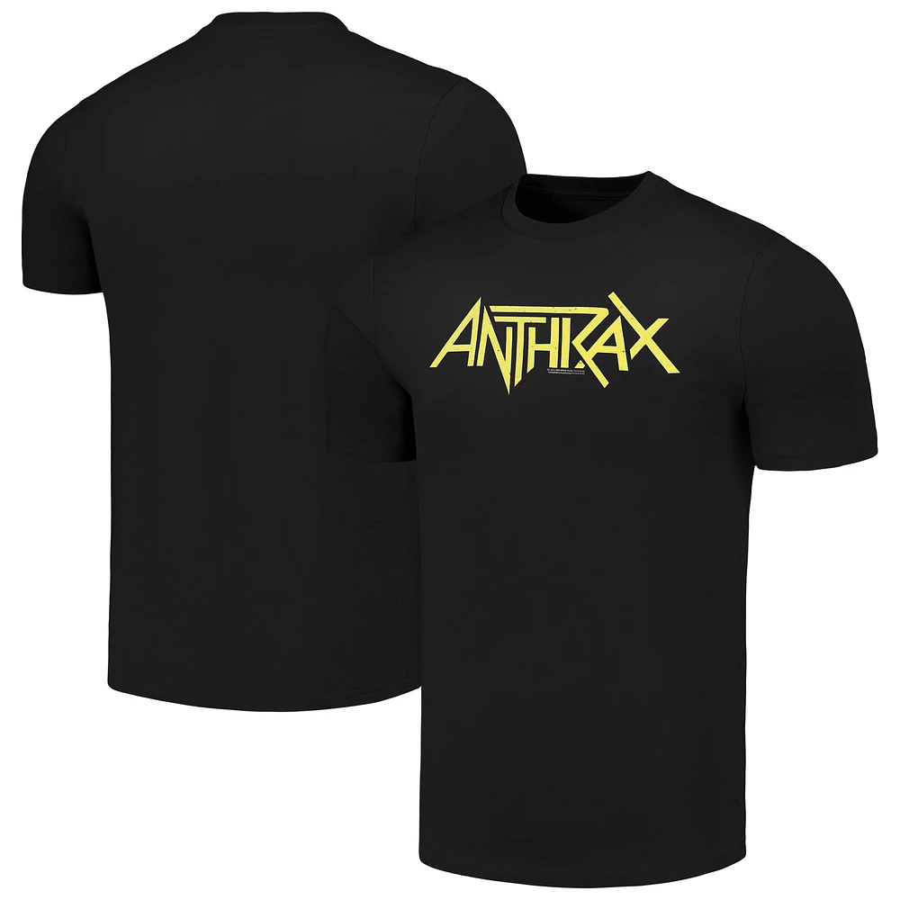 Men's Black Anthrax Logo T-Shirt