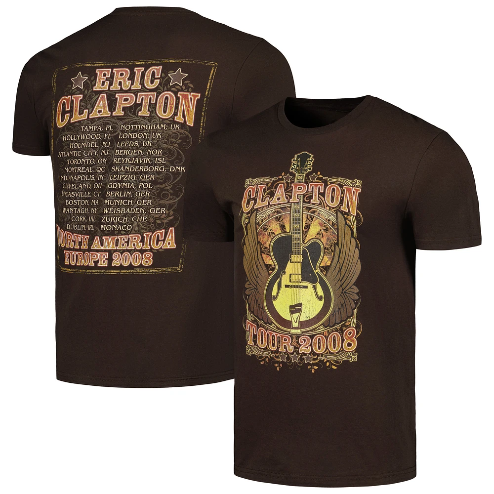 Men's Brown Eric Clapton Guitar Wings T-Shirt