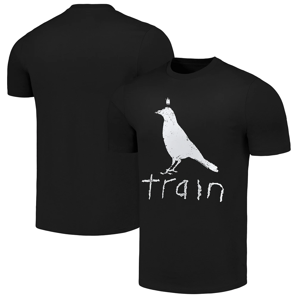 Men's Black Train White Crow T-Shirt