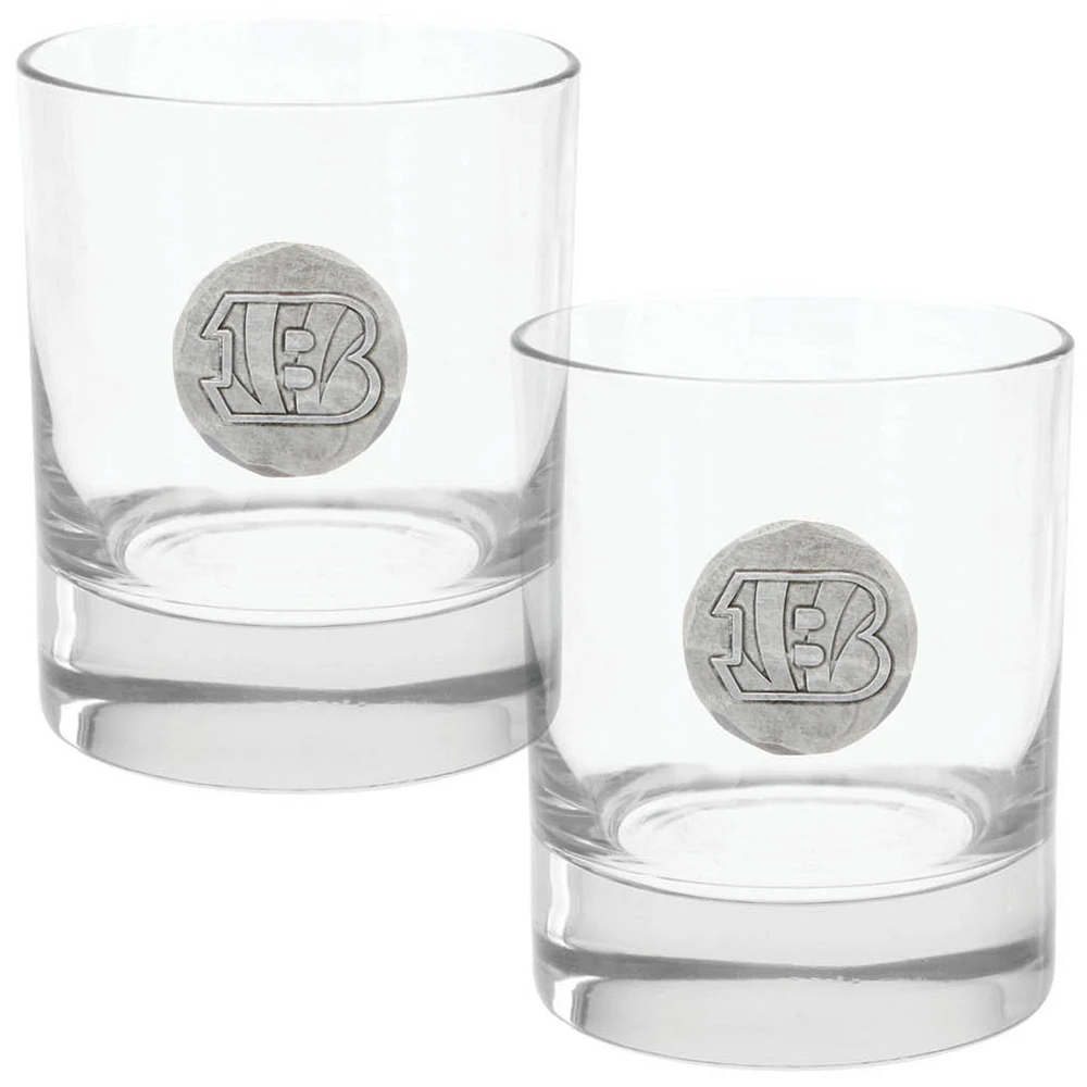 Cincinnati Bengals Two-Piece 11oz. Rocks Glass Set
