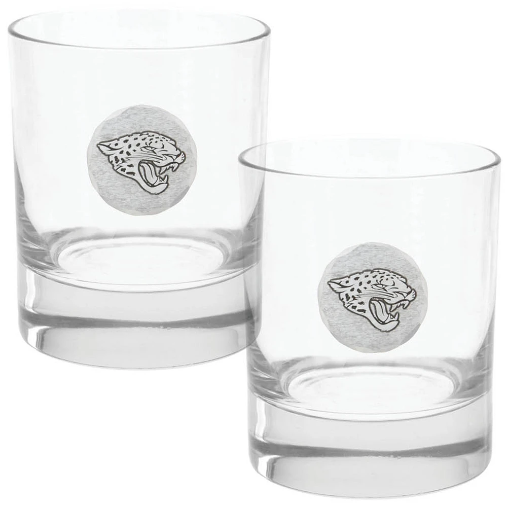Jacksonville Jaguars Two-Piece 11oz. Rocks Glass Set