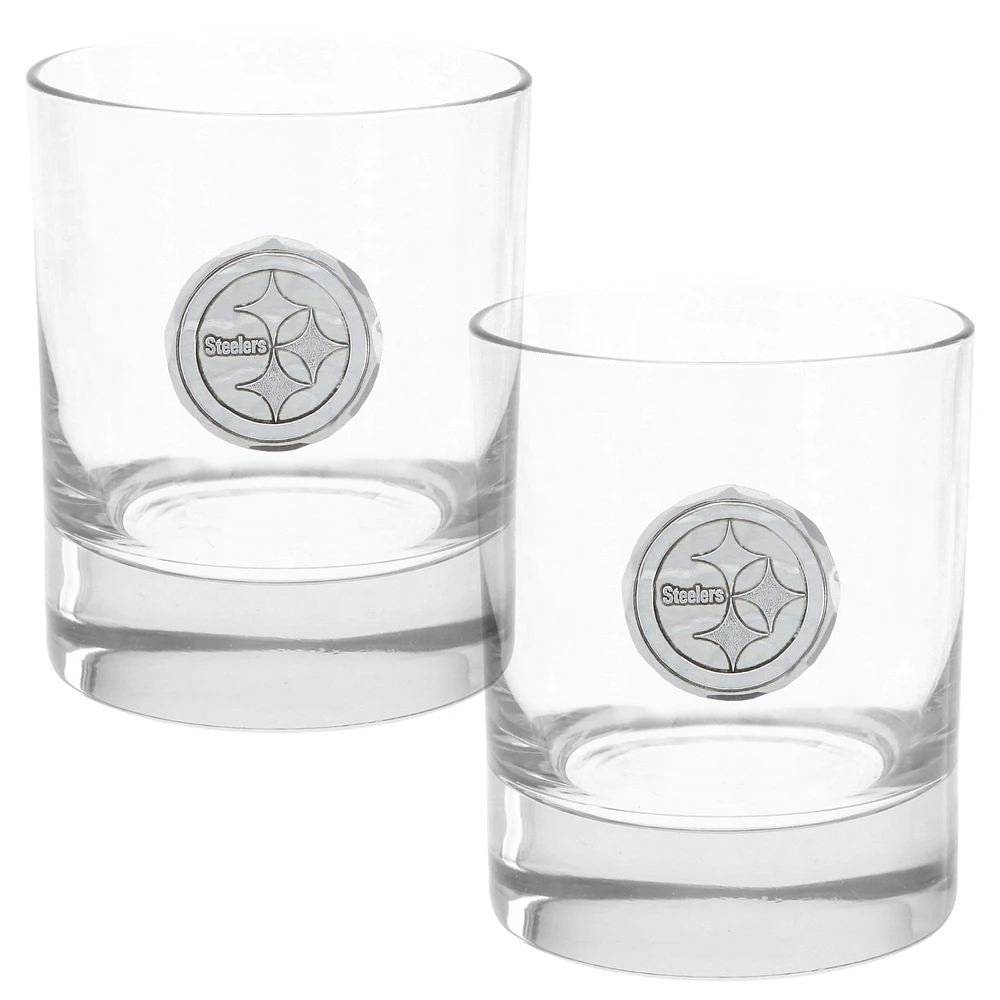 Pittsburgh Steelers Two-Piece 11oz. Rocks Glass Set