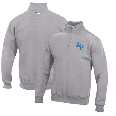 Men's Gray Air Force Falcons Big Cotton Quarter-Zip Pullover Sweatshirt