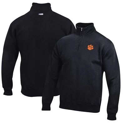 Men's Clemson Tigers Big Cotton Quarter-Zip Pullover Sweatshirt