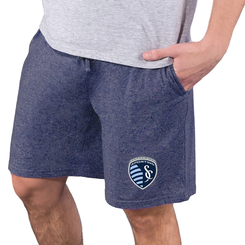 Men's Concepts Sport Navy Sporting Kansas City Quest Knit Jam Shorts