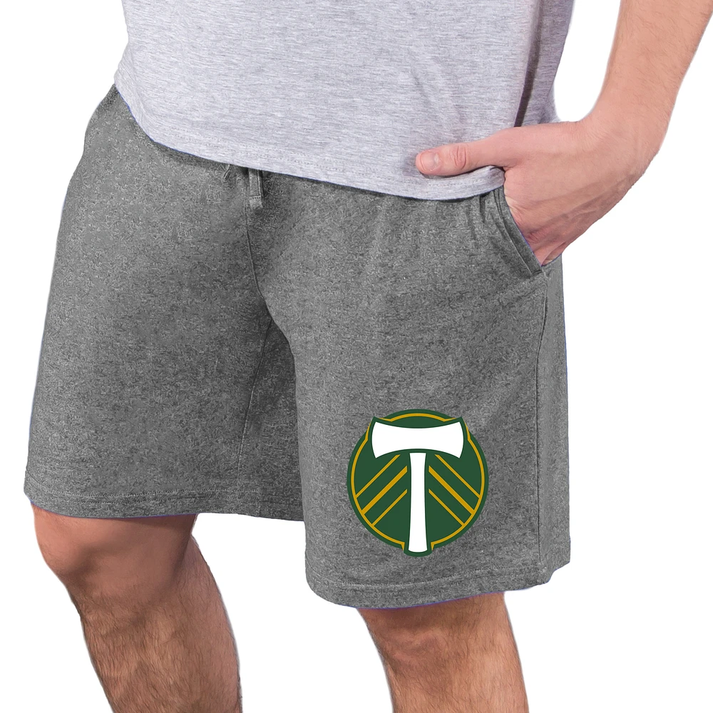 Men's Concepts Sport Charcoal Portland Timbers Quest Knit Jam Shorts