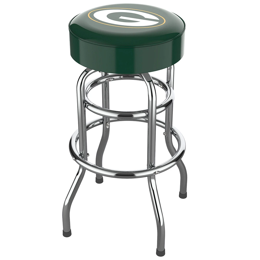Imperial Green Bay Packers Team Chrome Bar Stool