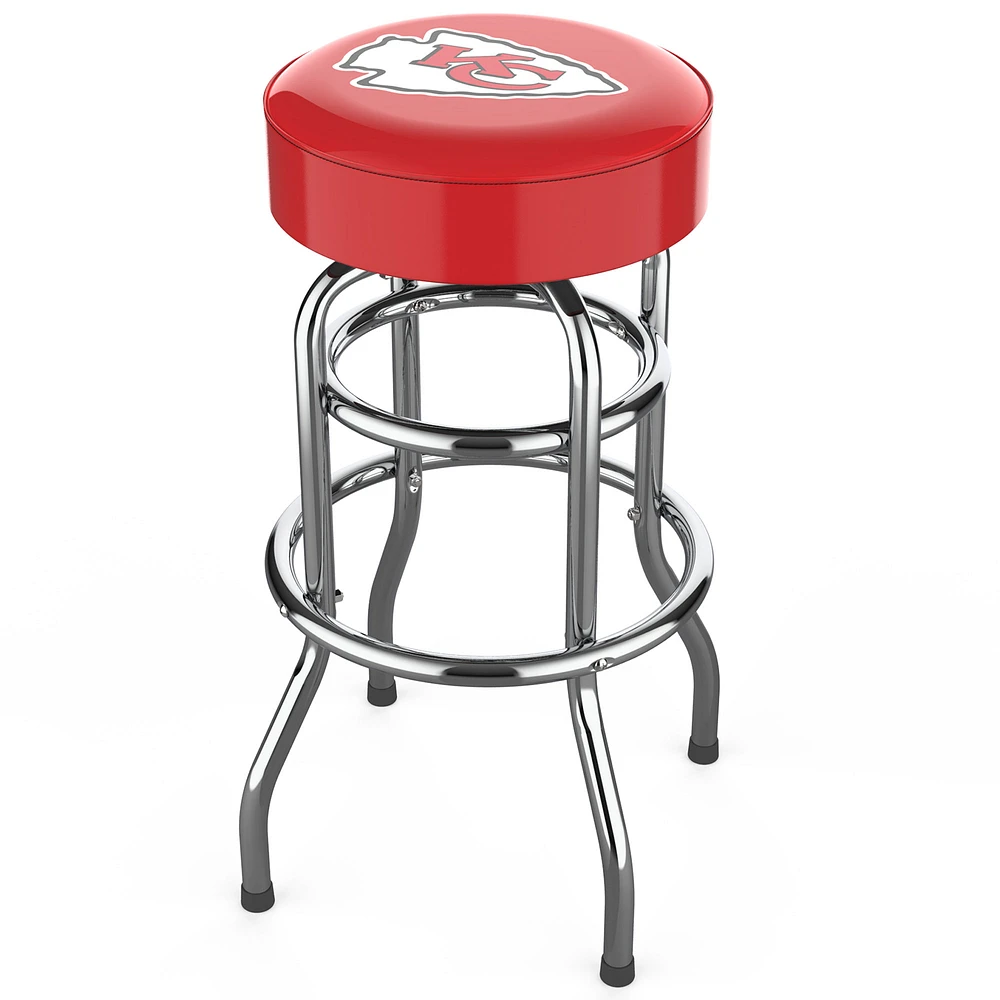 Imperial Kansas City Chiefs Team Chrome Bar Stool