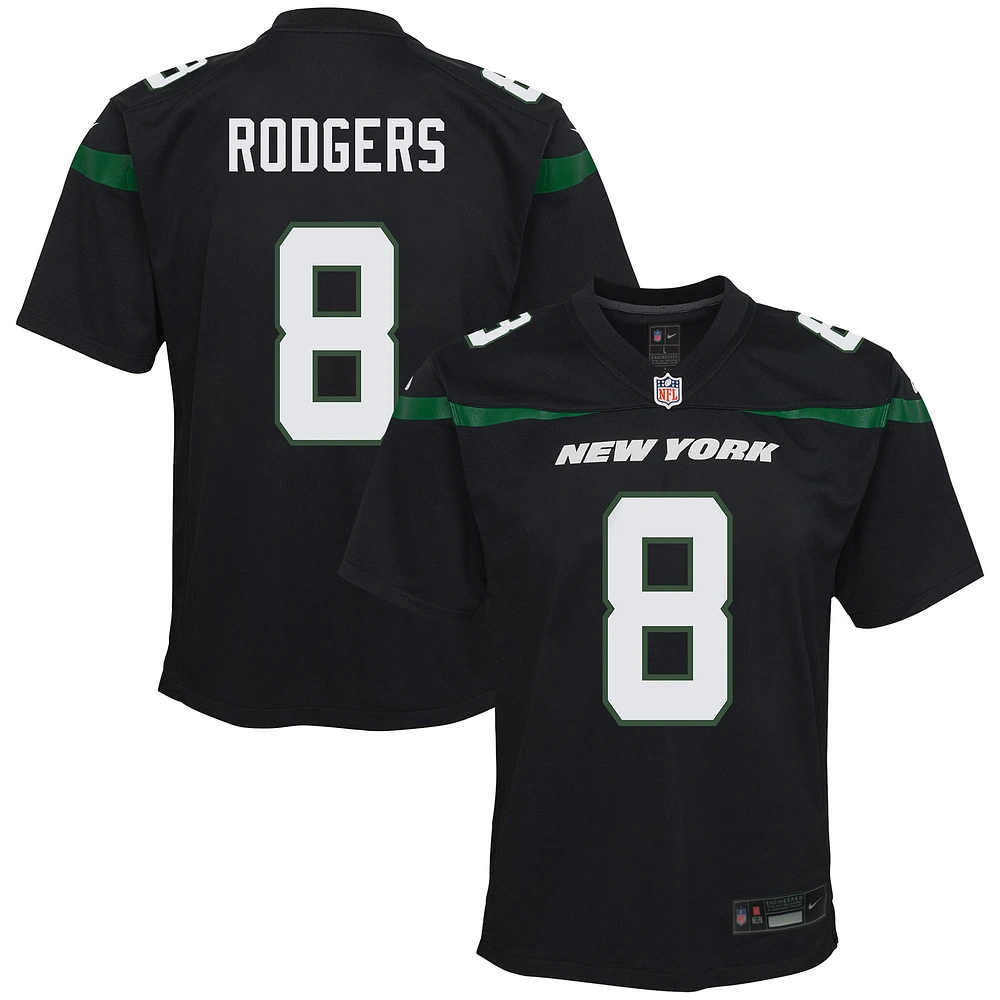 Youth Nike Aaron Rodgers Black New York Jets Game Jersey