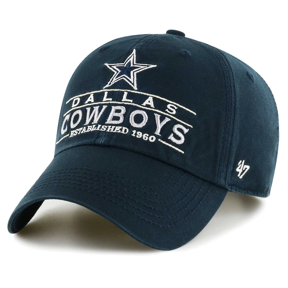 Men's '47 Navy Dallas Cowboys Vernon Clean Up Adjustable Hat