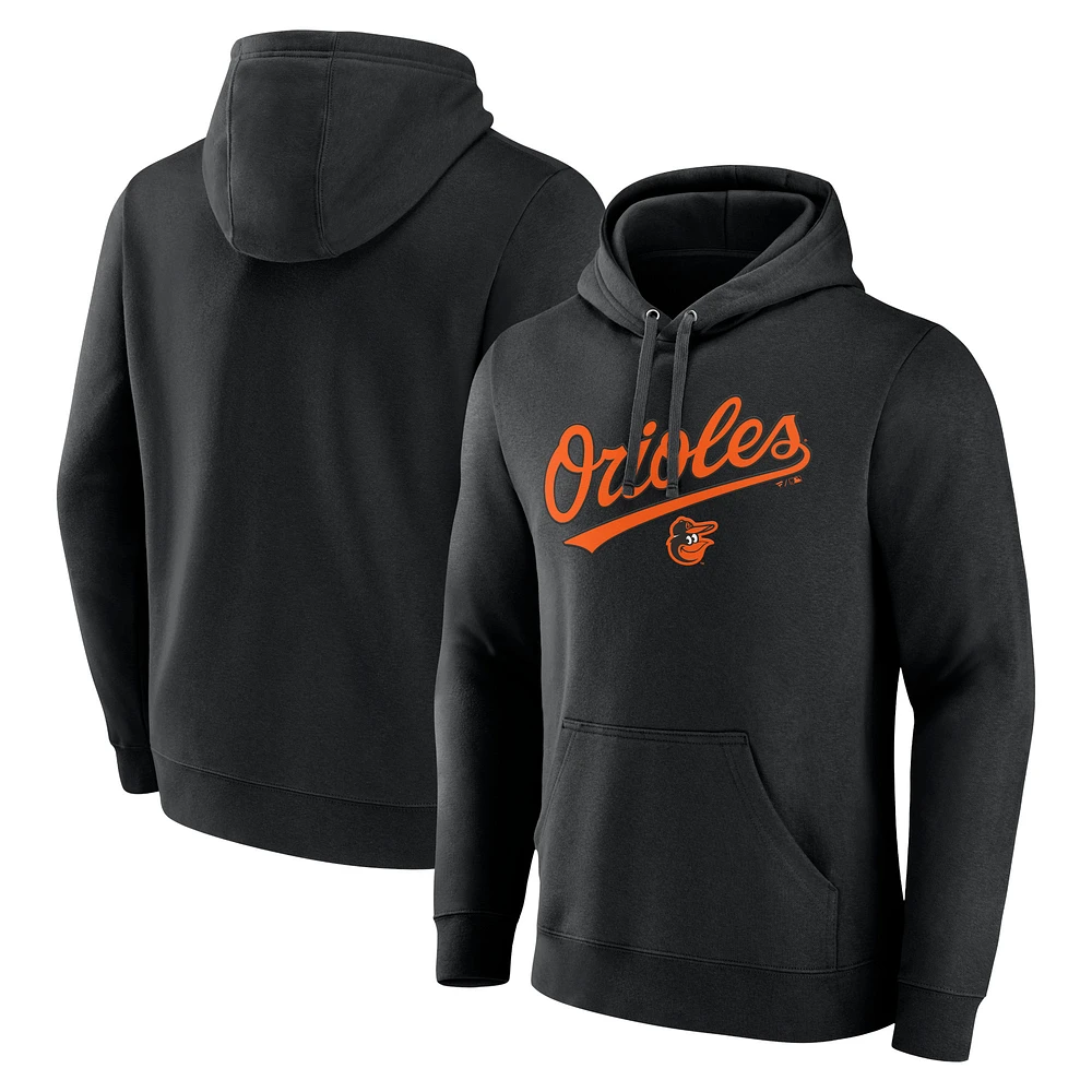 Men's Black Baltimore Orioles Series Sweep Pullover Hoodie