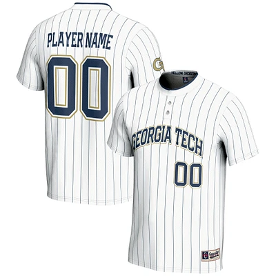 Unisex GameDay Greats White Georgia Tech Yellow Jackets NIL Pick-A-Player Lightweight Softball Jersey