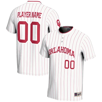 Unisex GameDay Greats White Oklahoma Sooners NIL Pick-A-Player Lightweight Softball Jersey