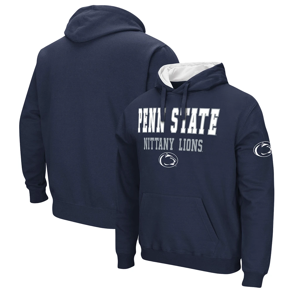 Men's Colosseum Navy Penn State Nittany Lions Sunrise Pullover Hoodie