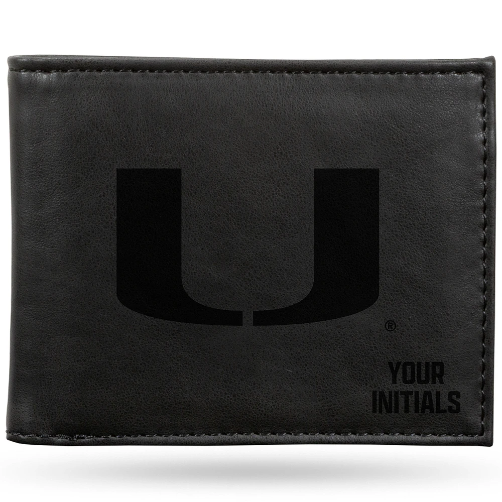 Miami Hurricanes Personalized Billfold Wallet