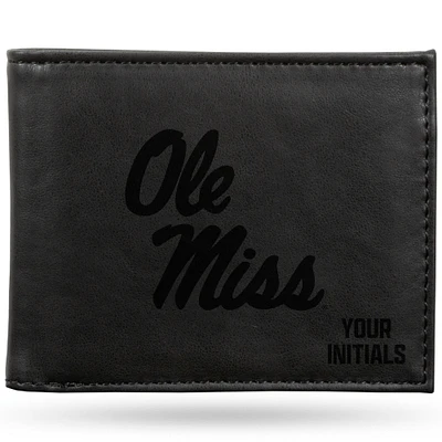 Black Ole Miss Rebels Personalized Billfold Wallet