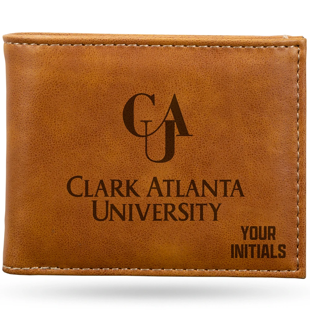 Brown Clark Atlanta Panthers Personalized Billfold Wallet