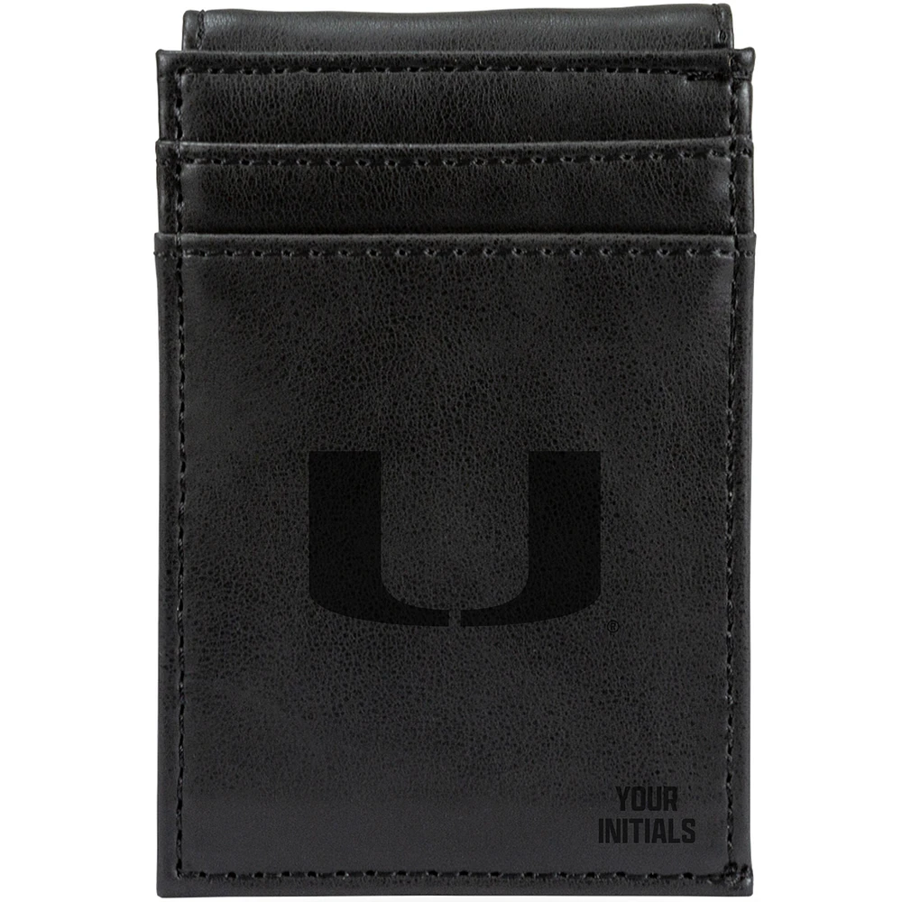 Miami Hurricanes Personalized Front Pocket Wallet