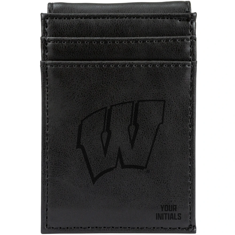 Wisconsin Badgers Personalized Front Pocket Wallet