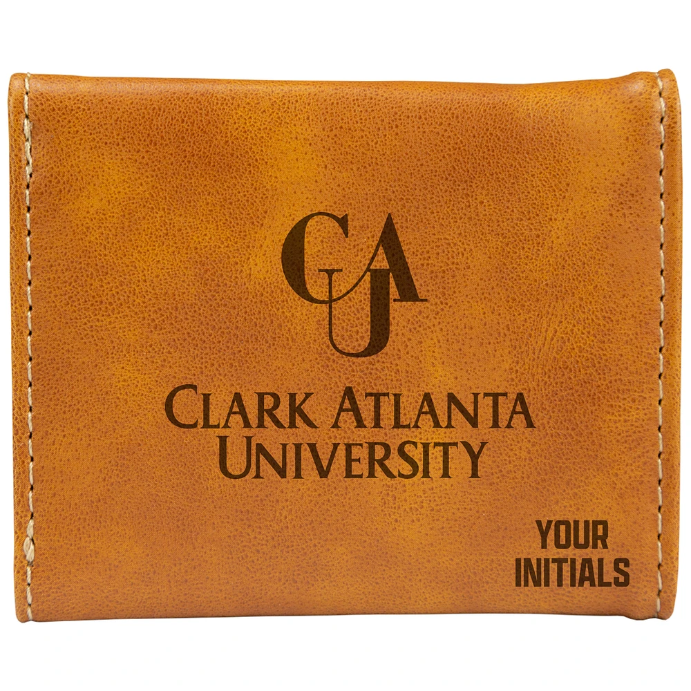 Brown Clark Atlanta Panthers Personalized Trifold Wallet