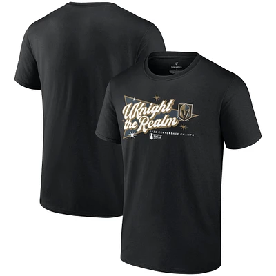 Men's Fanatics Black Vegas Golden Knights 2023 Western Conference Champions Home Ice T-Shirt