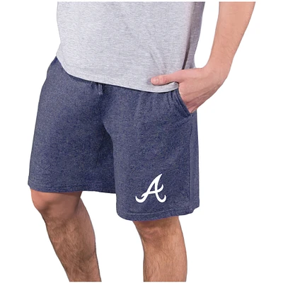 Men's Concepts Sport Navy Atlanta Braves Quest Knit Jam Shorts
