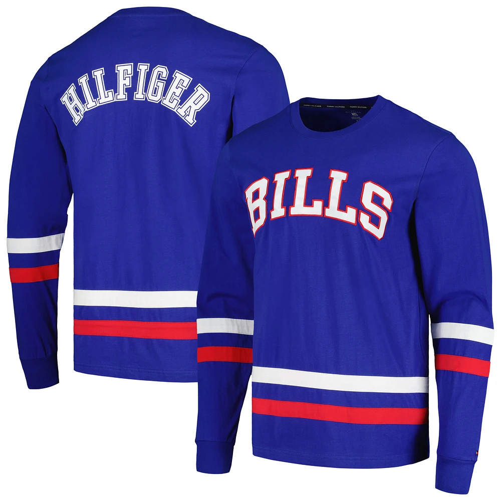 Men's Tommy Hilfiger Royal/Red Buffalo Bills Nolan Long Sleeve T-Shirt