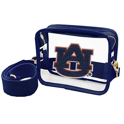 Auburn Tigers Clear Varsity Patch Camera Crossbody Bag