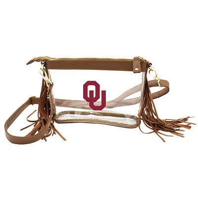 Oklahoma Sooners Clear Western Crossbody Bag