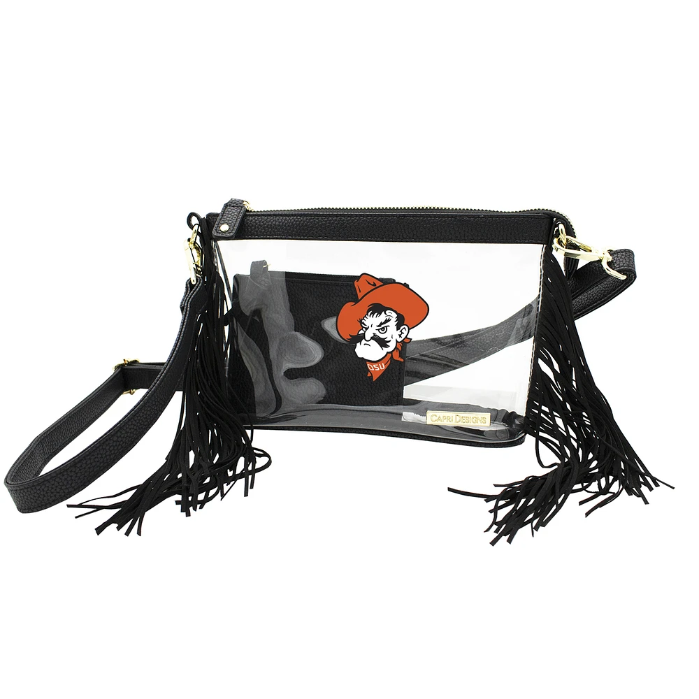 Oklahoma State Cowboys Clear Western Crossbody Bag