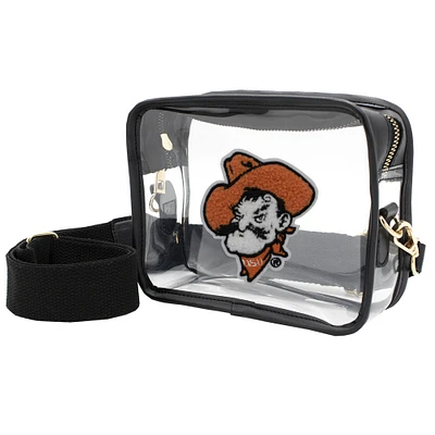 Oklahoma State Cowboys Clear Varsity Patch Camera Crossbody Bag