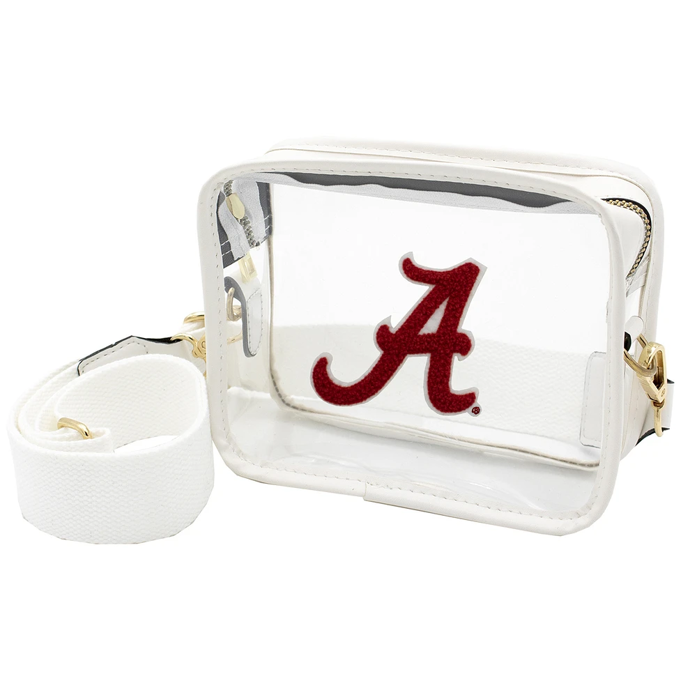Alabama Crimson Tide Clear Varsity Patch Camera Crossbody Bag
