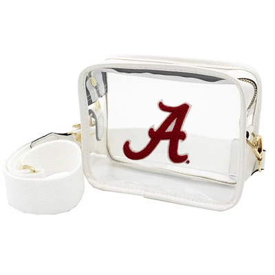 Alabama Crimson Tide Clear Varsity Patch Camera Crossbody Bag