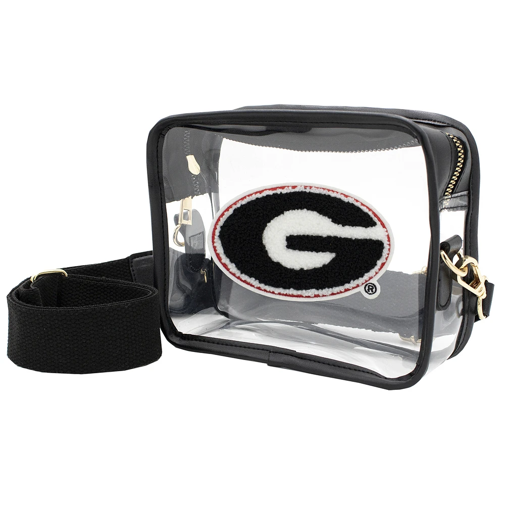 Georgia Bulldogs Clear Varsity Patch Camera Crossbody Bag