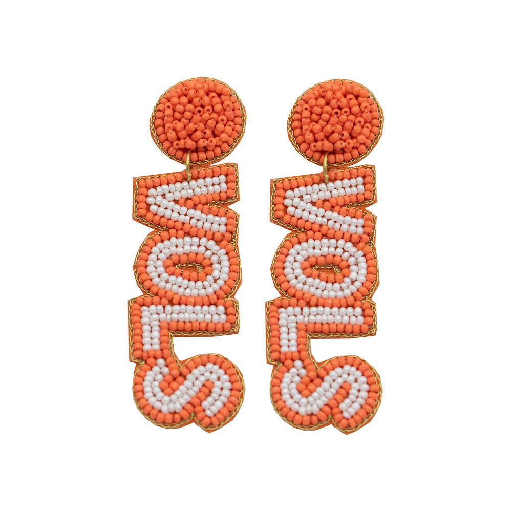 Tennessee Volunteers Beaded Earrings