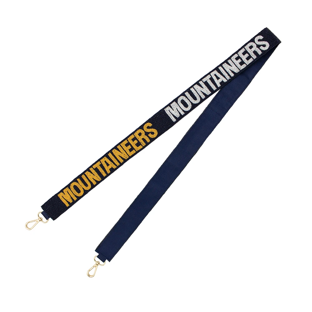 West Virginia Mountaineers 45" Collegiate Beaded Strap