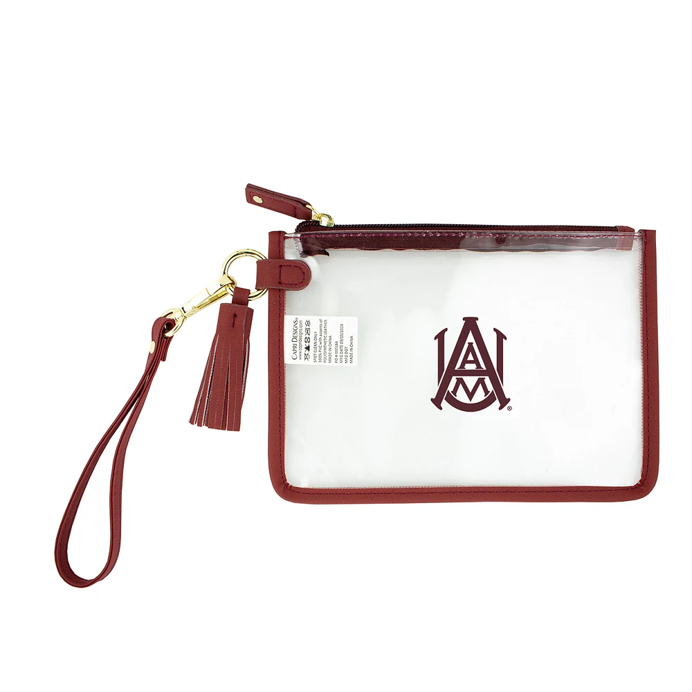 Alabama A&M Bulldogs Clear Wristlet