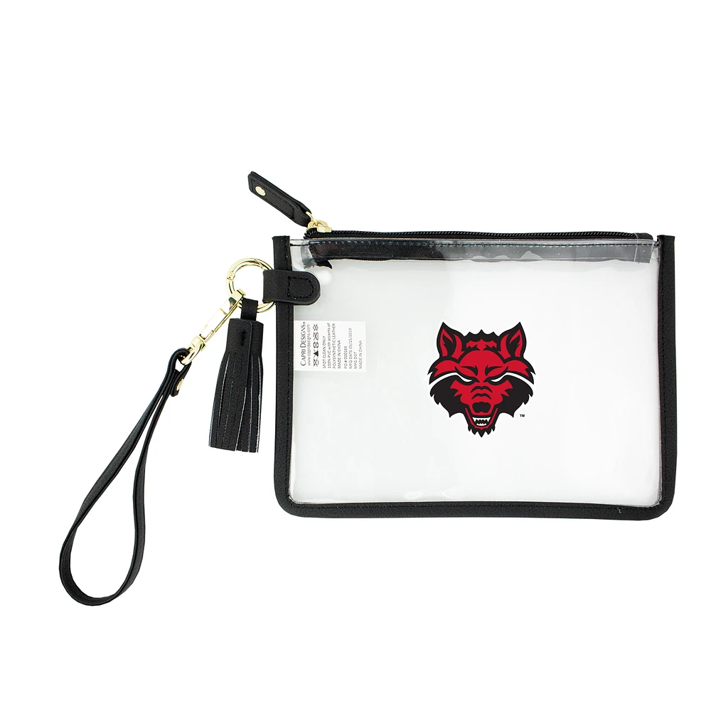 Arkansas State Red Wolves Clear Wristlet