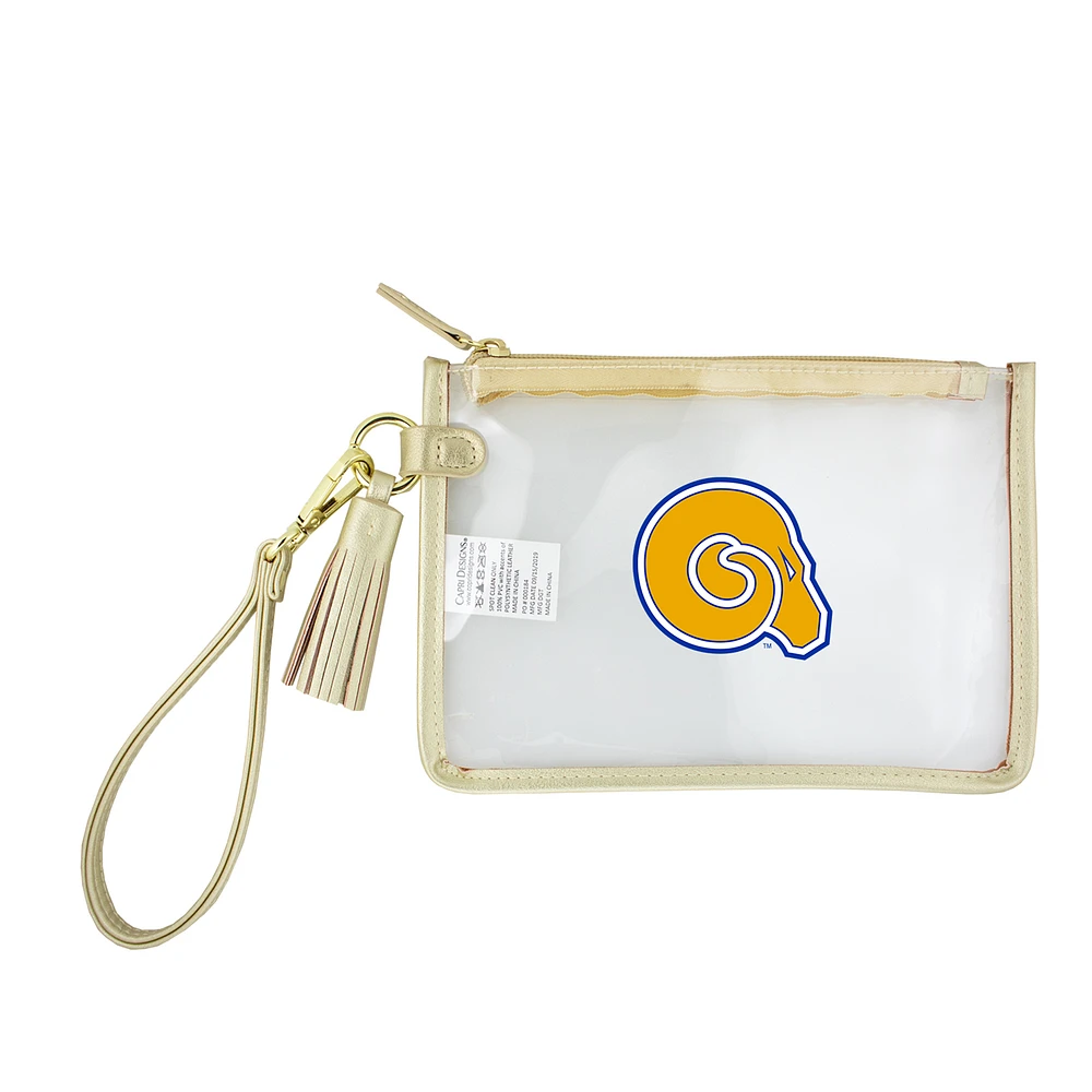 Albany State Golden Rams Clear Wristlet
