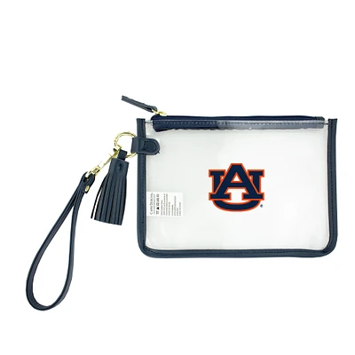Auburn Tigers Clear Wristlet